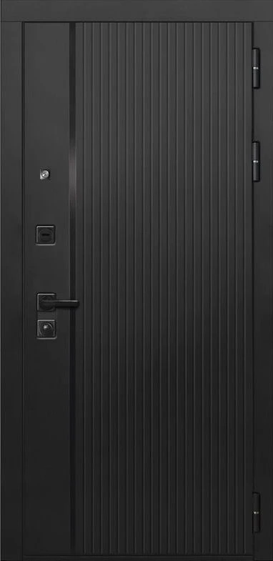 Входная дверь ДвериПРО L-45 Алиса (16мм, ПВХ софт грей, зеркало) DPRO204263 внешняя сторона